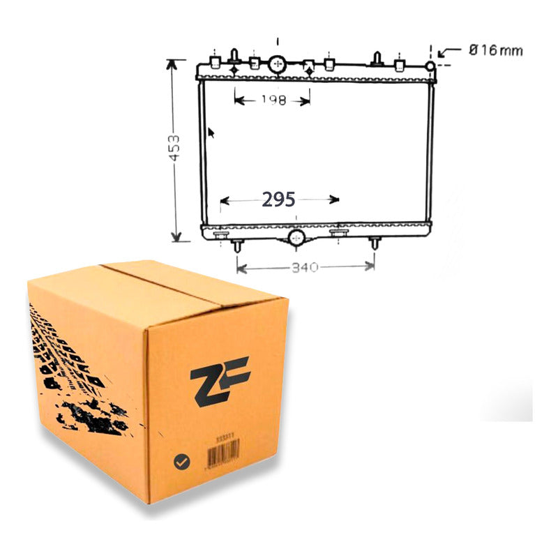 Radiador Peugeot Partner 1.6 Hdi 2008 Adelante / Zofree