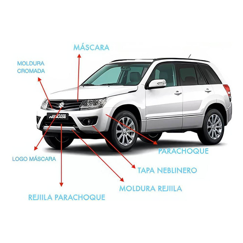 Parachoque Delantero Suzuki Grand Nomade 2013-17 Hoyo Nebl