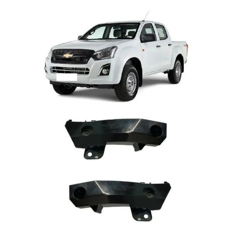 Par Guia Mensula Parachoque Chevrolet Dmax 2018 2020 / Zf