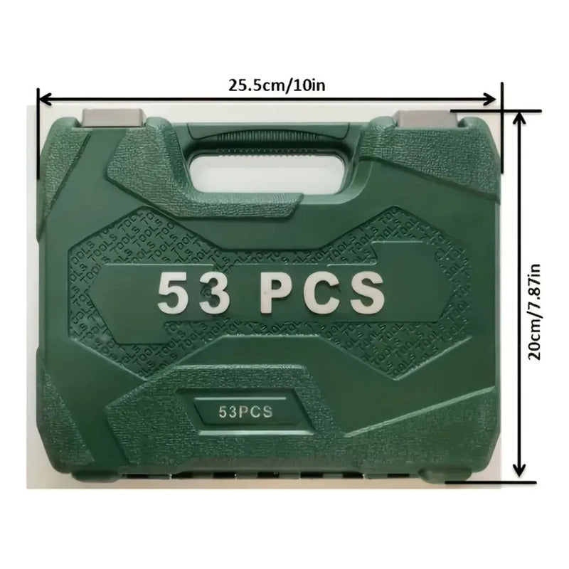 Caja De Dados 53 Piezas Profesional / Puntas Y Datos