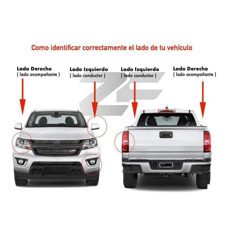 Farol Trasero Chevrolet Colorado 2019-2023 No Led