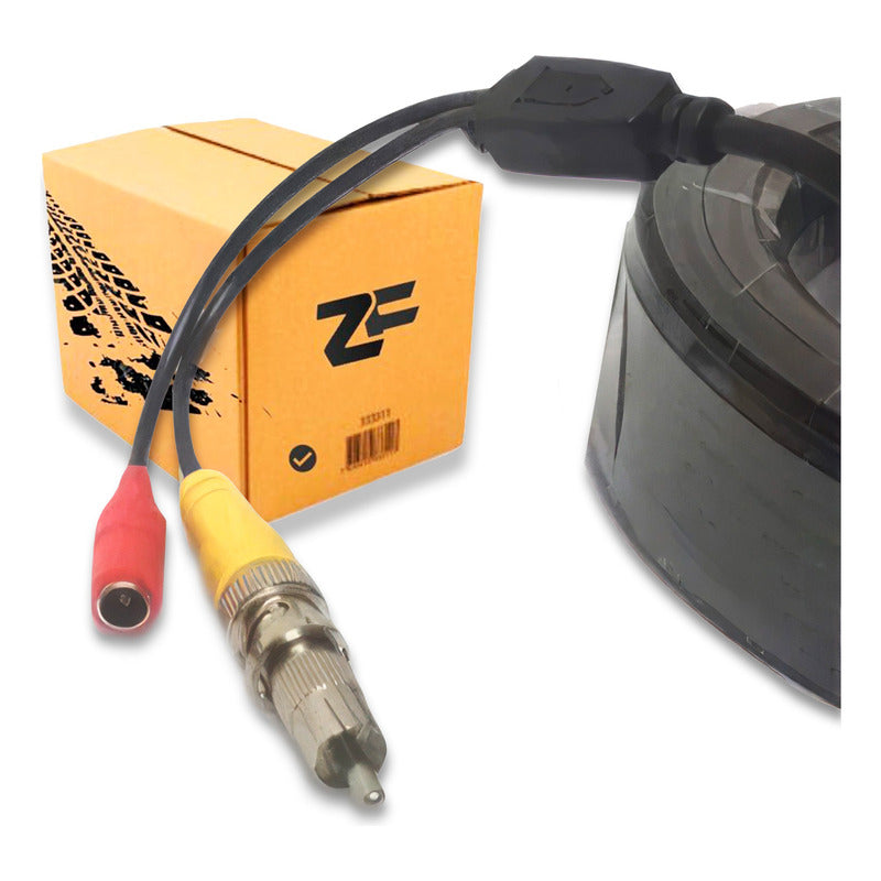 Cable Seguridad Video Corriente Rca 30 Mts / Zf