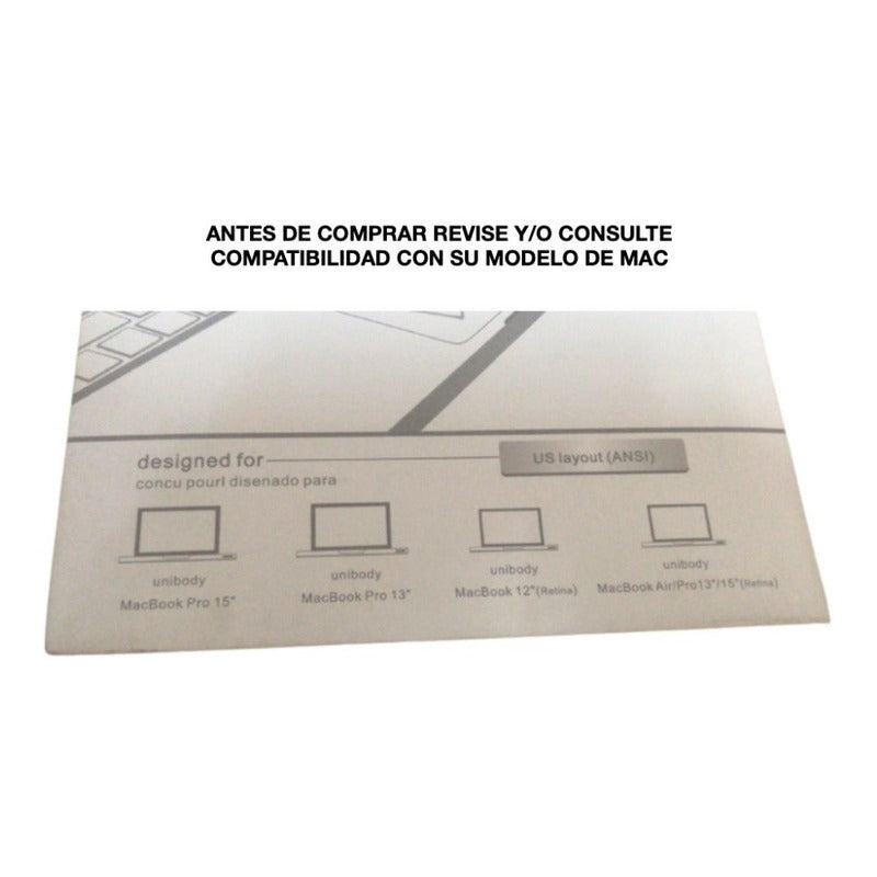 Protector Lámina De Teclado Macbook