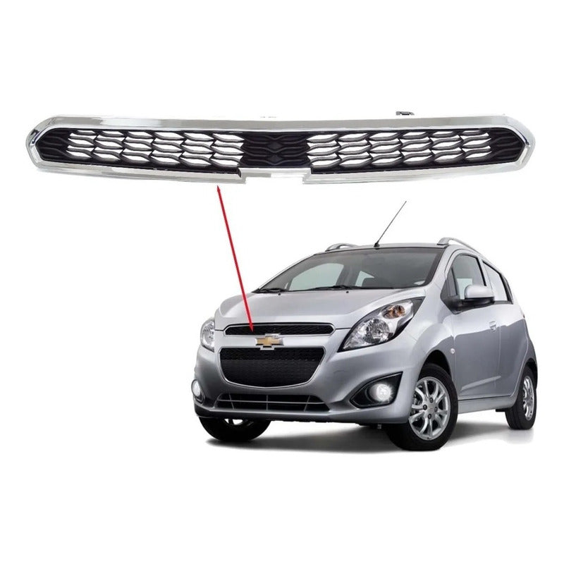 Máscara Superior Borde Cromado Chevrolet Spark Gt 2014-2017
