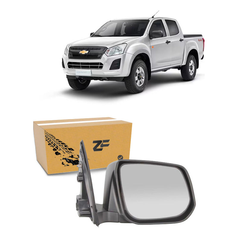 Espejo Chevrolet Dmax 2015 -2022 Negro Manual / Taiwan