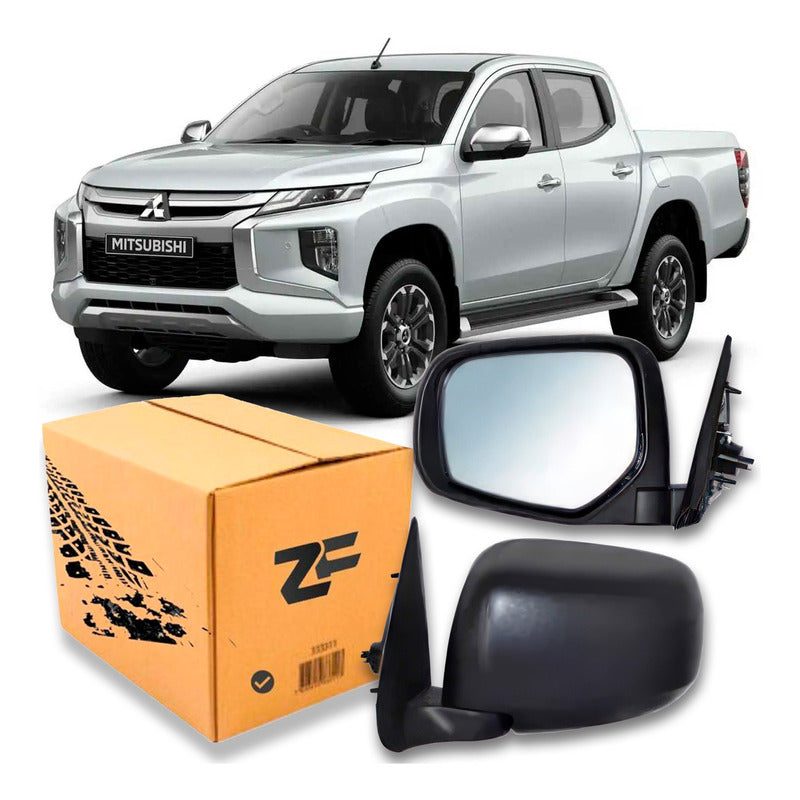 Espejo Mitsubishi L200 2016/2019 Negro Manual