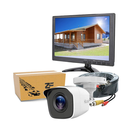 Cámara Y Monitor 10.1 Pulgadas Vigilancia Seguridad No Graba