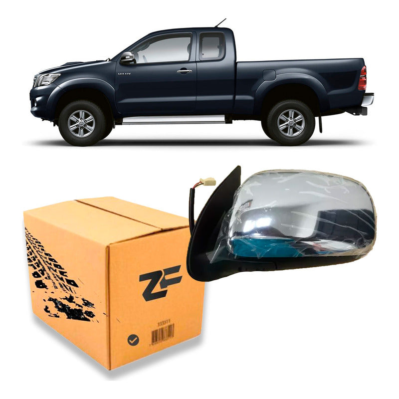 Espejo Exterior Toyota Hilux 2005/2011 Manual Cromado