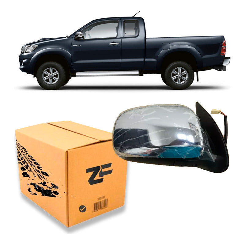 Espejo Exterior Toyota Hilux 2005/2011 Manual Cromado