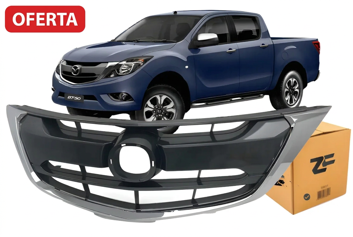 Máscara Mazda BT50 2017–2021 con moldura cromada en oferta