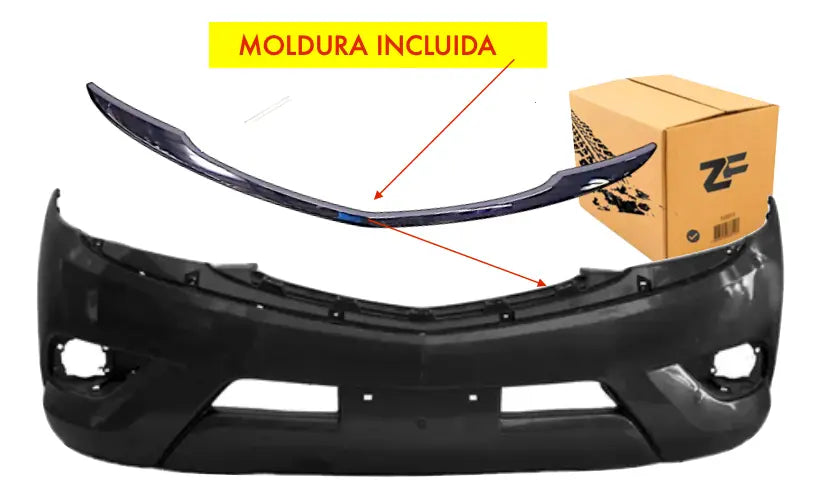 Parachoque Mazda Bt50 2013-2021 Incluye La Moldura / Taiwan
